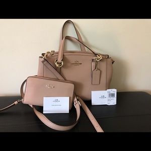 Coach handbag with matching wallet